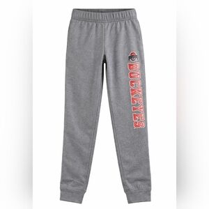 Rivalry Threads Gray Sweatpants with Red Buckeyes Logo